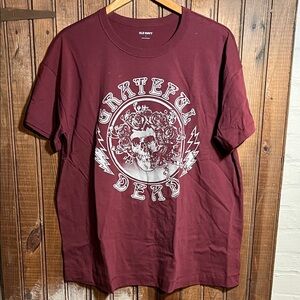 Old Navy Burgundy Grateful Dead Tee